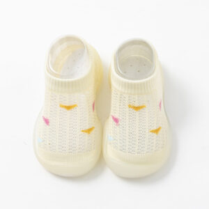 Children’s Walking Shoes Baby Floor Shoes Baby Socks Shoes Non Slip Indoor Soft Sole Mesh Surface Thin Sandals One Foot Pedal