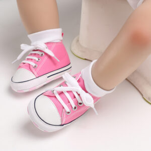 Baby Canvas Classic Sports Shoes Newborn Boys and Girls Printed Star First Walkers Shoes Infant Anti slip Baby Shoes