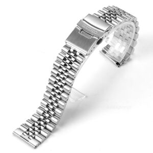 For Seiko SKX007 SKX009 Solid Stainless Steel Band 18mm 20mm 22mm Curved End Bracelet Men’s Sports Strap for SRPD63K1 Jubilee