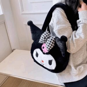 Sanrio My Melody Kuromi Cinnamoroll Kawaii Cute Anime Cartoon Peripheral Women’s Plush Fashion Handbag Holiday Gift Wholesale