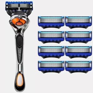 5-layer Razor Blade, MEN’S Manual Razor Blade, Safety Razor Blade, Classic Reusable Razor Blade for Skin Protection