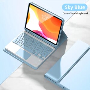 For iPad Pro 11 Case 2021 2020 Air 4 10.2 9th 8th Generation Case, Detachable Keyboard Cover for iPad Mini 6 Air 2 Pro 9.7 Inch