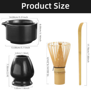 Japanese Matcha Whisk Stand Tea Ceremony Matcha Bowl Bamboo Whisk Grinder Brushes Tea Tools Holder Tea Accessories Teaware