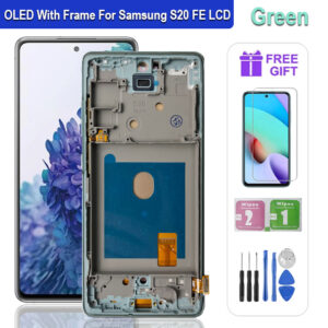 Super AMOLED Display For Samsung Galaxy S20 FE G780 LCD Screen Touch Digitizer Assembly For Galaxy S20 FE 5G G781 S20 Lite LCD