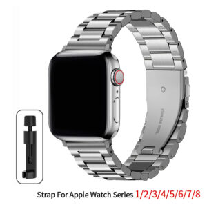 Stainless Steel Strap For Apple Watch Band 45mm Ultra 49mm 41mm 40mm 44mm Watch Strap Metal Bracelet For Iwatch Series 9 8 7 6 5