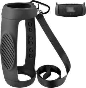 Silicone Case Cover for JBL Charge 5 Waterproof Portable Bluetooth Speaker, Travel Carrying Protective Gel Soft Skin??îwater proof