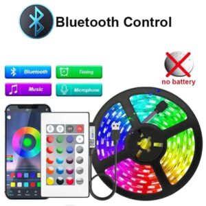 1-30M Wifi Bluetooth Led Strip Lights 5V Usb Rgb Ice String Led Lights Plug For Gaming Wall Room Adhesive Led Tape Ribbon Band
