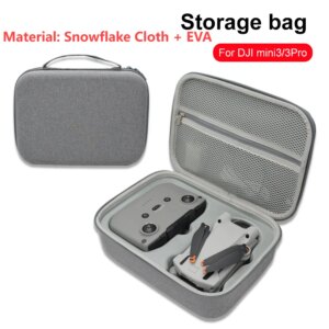 Portable Carrying Case Shockproof Storage Bag Waterproof PU Leather Shoulder Bag Anti-scratch for DJI Mini 3 Pro/Mini 3 RC Case