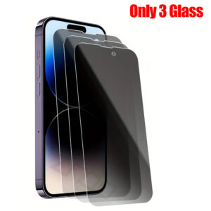6 in 1 Anti Spy Tempered Glass Screen Protector For iPhone 11 12 13 14 15 Pro Max Privacy Glass Camera Lens Protector 14 15 Plus