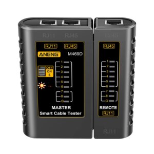 ANENG M469D RJ45 Cable lan tester Network Cable Tester RJ45 RJ11 RJ12 CAT5 UTP LAN Cable Tester Networking Network Repair Tool