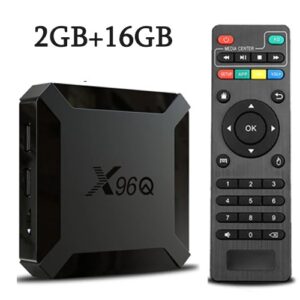 X96Q Smart TV Box Android 10.0 Allwinner H313 Quad Core 2.4GWiFi HDR10 4K 3D H. 265 2GB RAM 16GB ROM Set Top TV Box