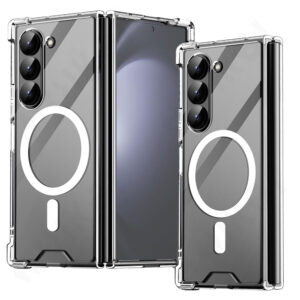 Case For Samsung Galaxy Z Fold 6 5 4 3 MagSafe Slim Fit Crystal Clear Hard PC Soft TPU Bumper Skin Shockproof Protection Cover