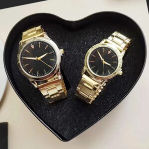 Fashion Couple Quartz Wristwatch Luxury Women Stainless Steel Quartz Wrist Watches Women Business Casual Wristwatches