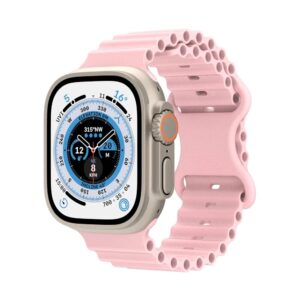Ocean Silicone Strap for Apple Watch 49mm 45mm 41mm 44mm 40mm 42mm 38mm Breathable Bracelet Wristband Ultra 8 7 6 5 4 3 SE Band