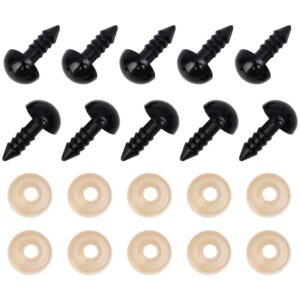 10Pcs/Pack New 6mm/8mm/10mm Teddy Bear Plush Doll Eyeballs DIY Plastic Mini Black Nose Eyes Craft Dolls Toys Accessories