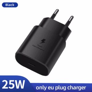 25W Original USB Type C Super Fast Charger For Samsung Galaxy S23 S22 S21 S20 Ultra S10 S8 S9 Note 20 10+ 5G Plus Charging Cable