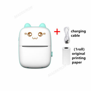 Mini Sticker Printer Thermal Printers Portable Bluetooth Inkless Photo Printing Compatible With Android iOS 200dpi Label Printer