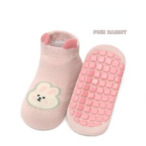 1-3Years Spring Summer Baby Socks 3D Cartoon Ear Boat Socks Floor Non-slip Socks Short Tube Baby Cartoon Cute Socks