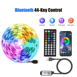 USB 1-30M LED Light Strip RGB 5050 Bluetooth APP Control Luces Led Color Change Lighting Music Sync for Party PC Living Room