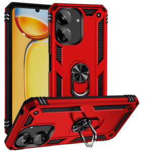 Shockproof Armor For Redmi 13C 12C 10C 9C 10A 9A 9T A3 A2 A1 Case Phone Ring Stand Bumper Silicone Phone Back Cover