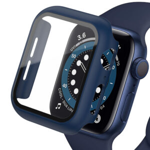 Screen Protector For Apple Watch case 44mm 40mm 45mm 41mm 42mm 38mm Accessories Glass+Cover iWatch series 9 8 7 SE 6 5 4 3 2 1
