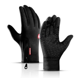 Autumn Winter Motorcycle Gloves for Men Women Windproof Anti-slip Touchscreen Fleece Keep Warm Gloves Motorbike Gloves Guante