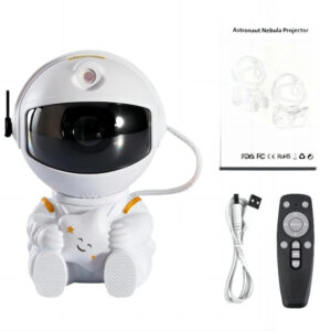 Cute Star Galaxies Projector Night Light Spaceship Rocket Astronaut Galaxy Projectors Starry LED Lamp Room Home Decorations Gift