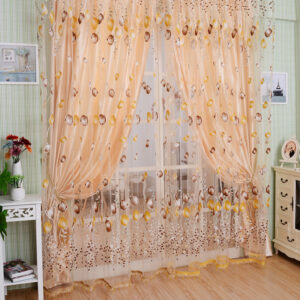 1PC 1M*2M Window Curtains Sheers Sun-shading Curtain for Bedroom Living Room Balcony Kitchen Decoration