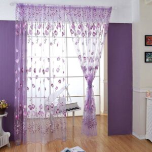 1PC 1M*2M Window Curtains Sheers Sun-shading Curtain for Bedroom Living Room Balcony Kitchen Decoration