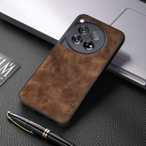 Case for Oneplus 12 phone case with simple design, lightweight and durable luxury PU leather case for oneplus 12R