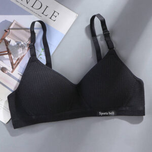 Cotton Underwear Girls Korean Version No Steel Ring AB Cup Bra Small Chest Thin Gathered Anti-sagging Bras Lingerie
