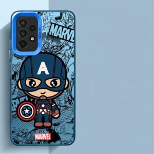Cartoon Marvel Spiderman Groot Phone Case For Samsung Galaxy A15 A12 A14 A22 A23 A24 A32 A34 A51 A52 A53 A54 A11 A72 A73 5G
