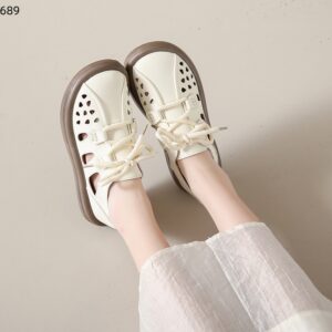 2024 New Large Women’s Shoes with Wide Feet, Fat Feet, Fashionable Casual Shoes, Breathable Flat Bottom, Non slip Shoes