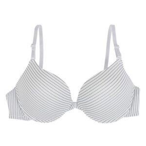 Women Seamless Sexy Front Closure Bra Girls Push Up Striped Underwear Adjustable Buckle with Padded Underwire Bras Brassiere