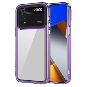 Luxury Acrylic Shockproof Clear Case for Poco M4 Pro 4G M4 5G M5 4G X5 F5 Note 12 4G 11 Pro 12 Pro 5G Back Transparent Cover