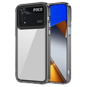 Luxury Acrylic Shockproof Clear Case for Poco M4 Pro 4G M4 5G M5 4G X5 F5 Note 12 4G 11 Pro 12 Pro 5G Back Transparent Cover