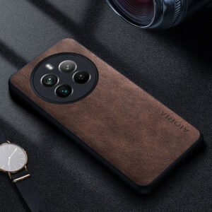 Premium Luxury leather Phone Case for Realme 12 Pro Plus 5G Funda Business Style Solid color Phone cover for realme 12 plus