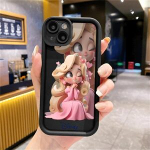 Disney Princess Girl Cute TPU Soft Phone Case for iPhone 15 14 13 12 11 Pro Max XR XS X 7 8 Plus SE Silicone Cover