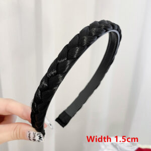 Fashion Fishbone Braid Lazy Wig Twist Hair Bands for Women Luxury Designer Non-slip Braided Wigs Headband Hair Accessories