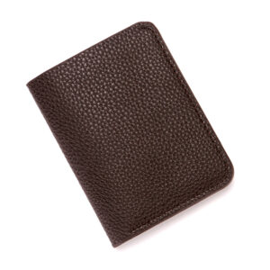 Fashion Soft Men Wallet Pu Leather Lychee Pattern Mini Coin Purse Driver’s License Card Holder