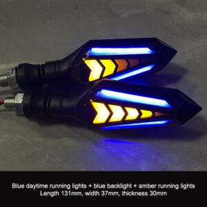 Double Side Flowing Motorcycles Turn Signals Light For Honda CBR600RR CBR954RR CB1000R CBR1000RR CBR1100XX.