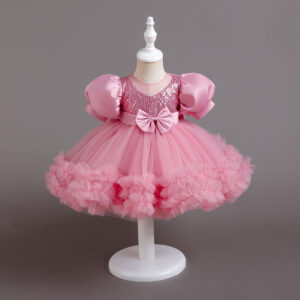 0-5 Years Mini Gown For Party Birthday Flower Girl Dresses Toddler Girls Costume Baby Girls Princess Dress