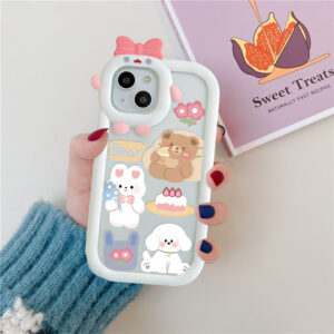 Cute Bear Phone Case For Xiaomi Redmi Note 12 11 10 9 Pro 9S 10S 11S Redmi 9A 10C 9C 11A 12C Mi 11 Lite 5G NE Poco M2 M5s Cover