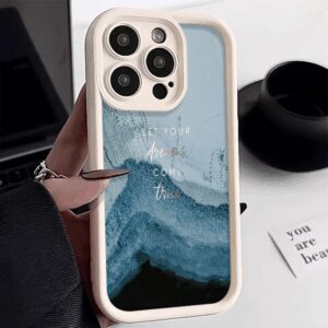 Watercolor Painting Phone Case for IPhone 15 13 12 11 14 Pro Max Mini X XS XR Max 7 8 Plus SE2 Aquarelle Ocean Waves Covers