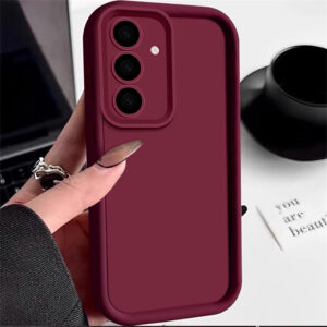 Candy Color Phone Case For Samsung S24 S23 S22 Ultra Plus S21 FE A14 A34 A15 A35 A52 A53 A54 5G Shockproof Soft Silicone Cover