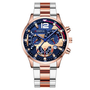 Men’s Sports Watch High-grade Movement Three Eyes Waterproof Electronic Watch for Swimming Sports Running Business