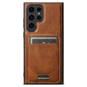 SUTENI Magnetic Card Slot Leather Wallet Bags Phone Cases For Samsung Galaxy S22 S23 S24 Note20 Ultra Plus Cover