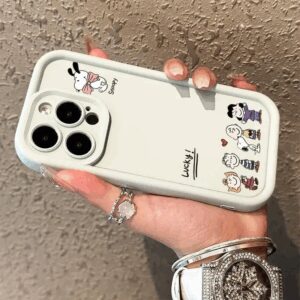 New Cartoon S-Snoopyes Phone Case For iPhone 15 14 13 12 11 mini Pro Max 8 7 6S XR X XS Plus SE20 Anti Drop Silicone Soft Covers