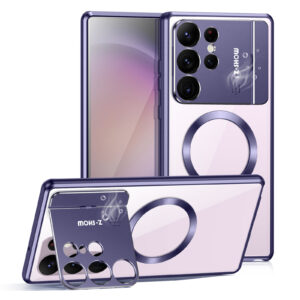 Magnetic Magsafe Fragrance Phone Case For Samsung Galaxy S24 S22 S23 Ultra Aluminum alloy phone holder Protective back Cover