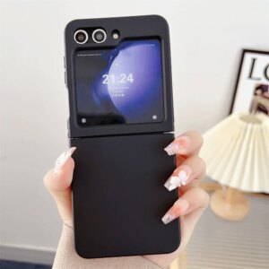 Macaron Color Shaft Protection Silicone Phone Case for Samsung Galaxy Z Flip 5 5G Liquid TPU Plain Shockproof Fold Cover